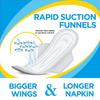 Extra Sure Jumbo Sanitary Pad vc maxi jumbo 320mm XXXl size For Women and Girl Combo 40+40+40 Pads + 10+10+10 Pantyliner Pack Of (XXXL, 150) view 2