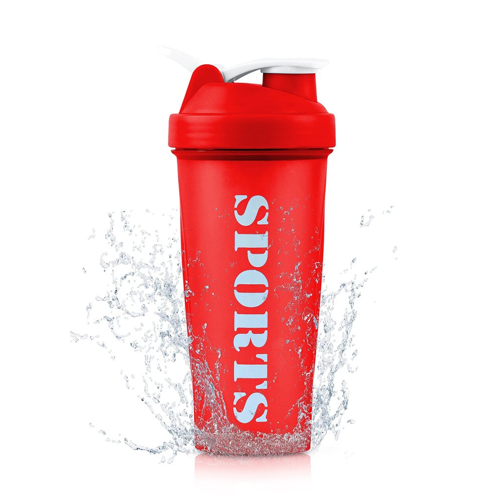 COOL INDIANS Amazing Quality Shaker Bottle for Gym|BPA-Free and 100% Leak-Proof Protein Shaker Bottle (RED)