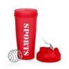 COOL INDIANS Amazing Quality Shaker Bottle for Gym|BPA-Free and 100% Leak-Proof Protein Shaker Bottle (RED) view 3