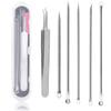 6 Packs Pimple Popper and Blackhead Remover Tool Kit, Professional Stainless Steel Removal Tool of Blackhead Whitehead Pimple for Women and Men view 1