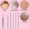 6 Packs Pimple Popper and Blackhead Remover Tool Kit, Professional Stainless Steel Removal Tool of Blackhead Whitehead Pimple for Women and Men view 3