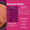 Gladful Sprouted Lentils & Millets Instant Beetroot Chilla Dosa Mix, No Maida, No Palm Oil, High Protein, Diabetic Friendly, Gluten Free, 200 G (Pack Of 4) view 2