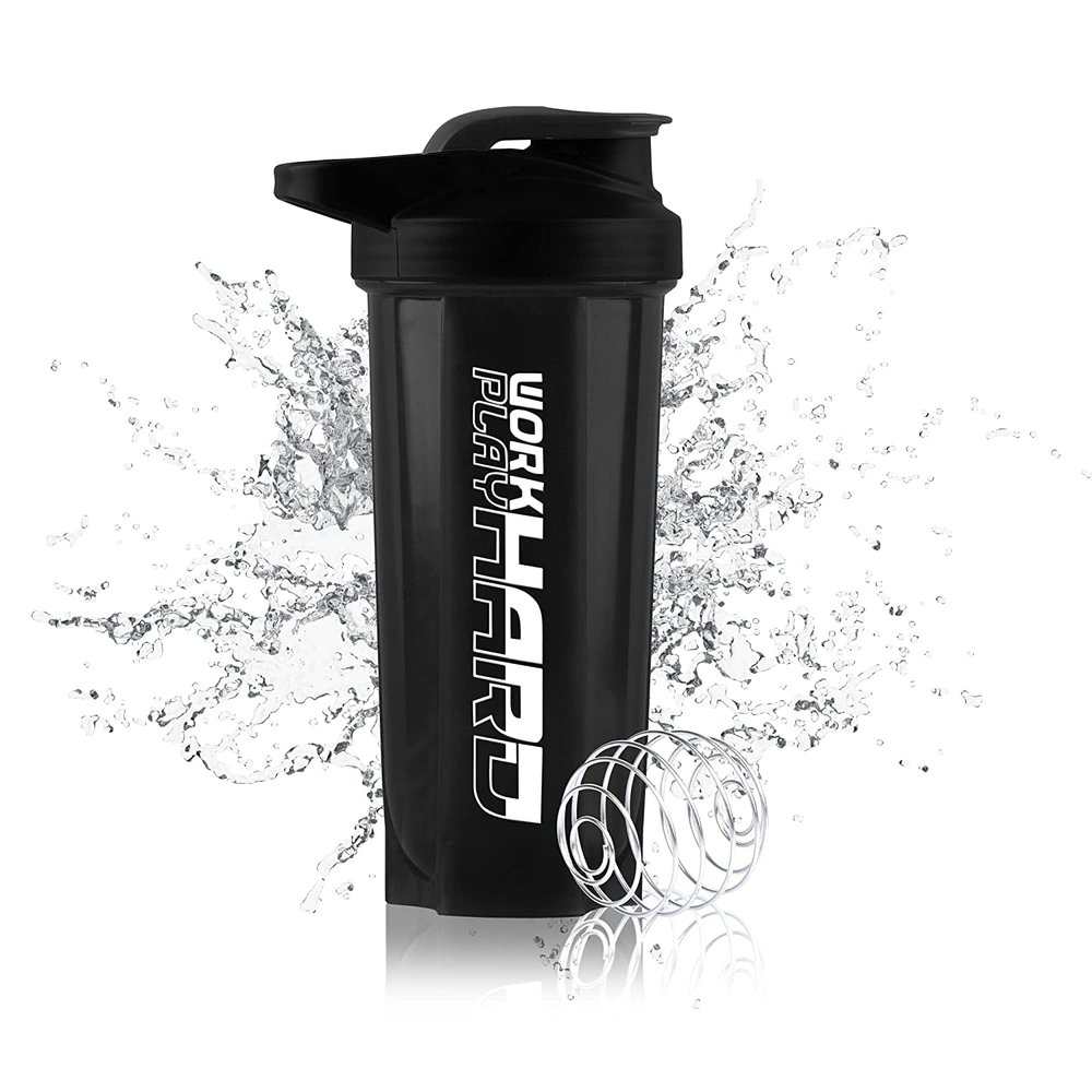 COOL INDIANS GYM SHAKER BOTTLE 700 ML, SHAKER BOTTLE FOR PROTEIN SHAKE 100% LEAKPROOF AND BPA FREE PROTEIN SHAKER|SIPPER BOTTLE (BLACK)