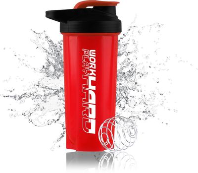 COOL INDIANS Gym Shaker Bottle 700 ML, Shaker Bottle for Protein Shake 100% Leakproof and BPA Free Protein Shaker|Sipper Bottle (RED)