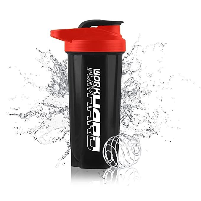 COOL INDIANS Classic Gym Shaker Bottle 700 ML, Shaker Bottle for Protein Shake 100% Leakproof and BPA Free Protein Shaker|Sipper Bottle (RED)