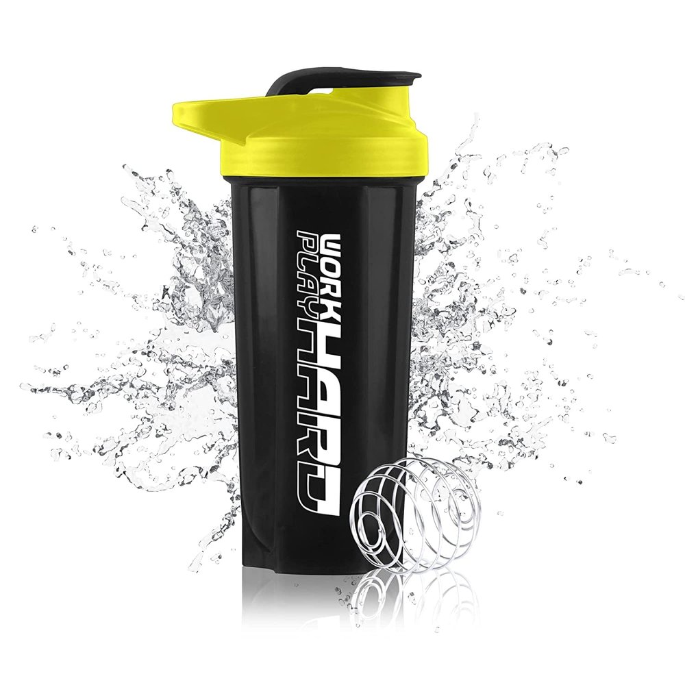 COOL INDIANS Classic Gym Shaker Bottle 700 ML, Shaker Bottle for Protein Shake 100% Leakproof and BPA Free Protein Shaker|Sipper Bottle (Yellow)