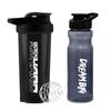 COOL INDIANS Sports Gym Shaker Bottle 700 ML, Shaker Bottle for Protein Shake 100% Leakproof and BPA Free Protein Shaker|Sipper Bottle (Pack of 2 Shaker Bottle and Sipper Bottle) (Black) view 1