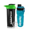 COOL INDIANS Sports Gym Shaker Bottle 700 ML, Shaker Bottle for Protein Shake 100% Leakproof and BPA Free Protein Shaker|Sipper Bottle (Pack of 2 Shaker Bottle and Sipper Bottle) (Green) view 1
