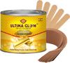 ULTIMA GLOW dark chocolate strip and stick wax 600 gram Hair Removal Wax For Arms, Legs, Chest, Back, and Full Body | Men & Women | Tan Removal | All skin Type (gold) view 1