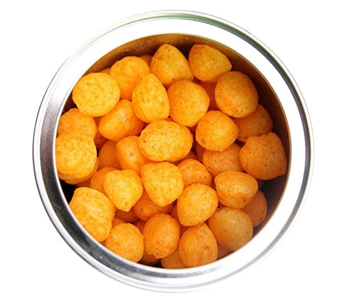 Organic Bites Cheddar Cheese Balls | Cheese Flavoured Snacks |Not Fried | Plant-Based Vegan Snack I Healthy & Tasty Snacks -200 gm