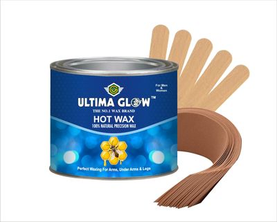 ULTIMA GLOW hot strip and stick wax 600 gram wax for all skin and full body soft and smooth wax