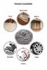 GR DESIGN Stainless Steel Scrubber for Utensils/Dishes/Pans/Ovens/Kitchen Sinks/Tiles/Grills/Stove/Oil Grease/Dirt Remover/Saves Water with Bigger Diameter/Multipurpose (Set of 12) view 2