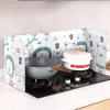Anti Splatter Shield Guard Oil Splatter Screen Board Aluminum Foil Oil Block Oil Barrier Oil-Proof Splash Kitchen Tool view 2