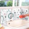 Anti Splatter Shield Guard Oil Splatter Screen Board Aluminum Foil Oil Block Oil Barrier Oil-Proof Splash Kitchen Tool view 3