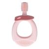 Baby Safety Toothbrush, Comfortable Grip 360  Brush Hair Baby Training Toothbrush Annular Handle for Daily Use(Pink) view 1