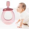 Baby Safety Toothbrush, Comfortable Grip 360  Brush Hair Baby Training Toothbrush Annular Handle for Daily Use(Pink) view 2