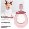 Baby Safety Toothbrush, Comfortable Grip 360  Brush Hair Baby Training Toothbrush Annular Handle for Daily Use(Pink) view 4