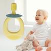 Baby Safety Toothbrush, Comfortable Grip 360  Brush Hair Baby Training Toothbrush Annular Handle for Daily Use(Yellow) view 3
