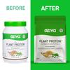 OZiva Plant Protein for Everyday Fitness | 30g Protein - Pea Isolate | Complete Plant Protein Powder for Men & Women | No Added Sugar, Certified Clean & Vegan (Unflavoured, 1kg + shaker) view 2