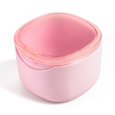 Denture Bath Case, Retainer Cleaning Box, Denture Case, Mouth Guard, Night Guard and Retainer (pink)