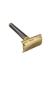 Sr Biotech Double Edge Safety Razor for Mens, Facial Razor Painless Hair Remover, Best Grip For Regular Users and Beginners, Easy Blade Replacement and Comfortable Shaving. (Brass) (ART NO 605FP) view 1