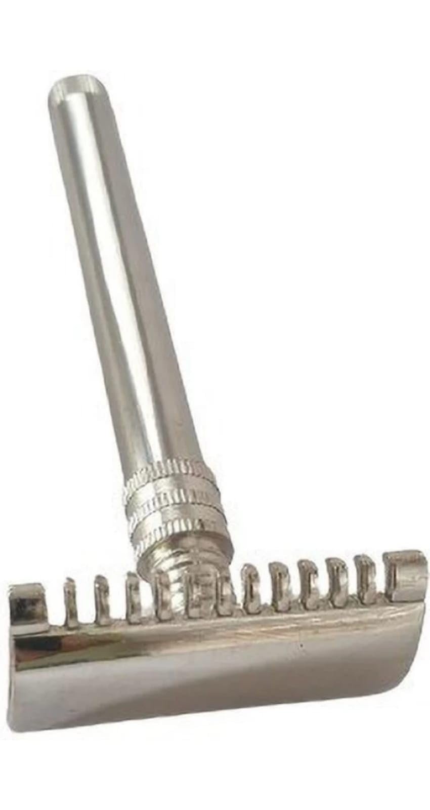 Sr Biotech Double Edge Safety Razor for Mens, Facial Razor Painless Hair Remover, Best Grip For Regular Users and Beginners, Easy Blade Replacement and Comfortable Shaving. (Brass) (ART 63 DANTA)