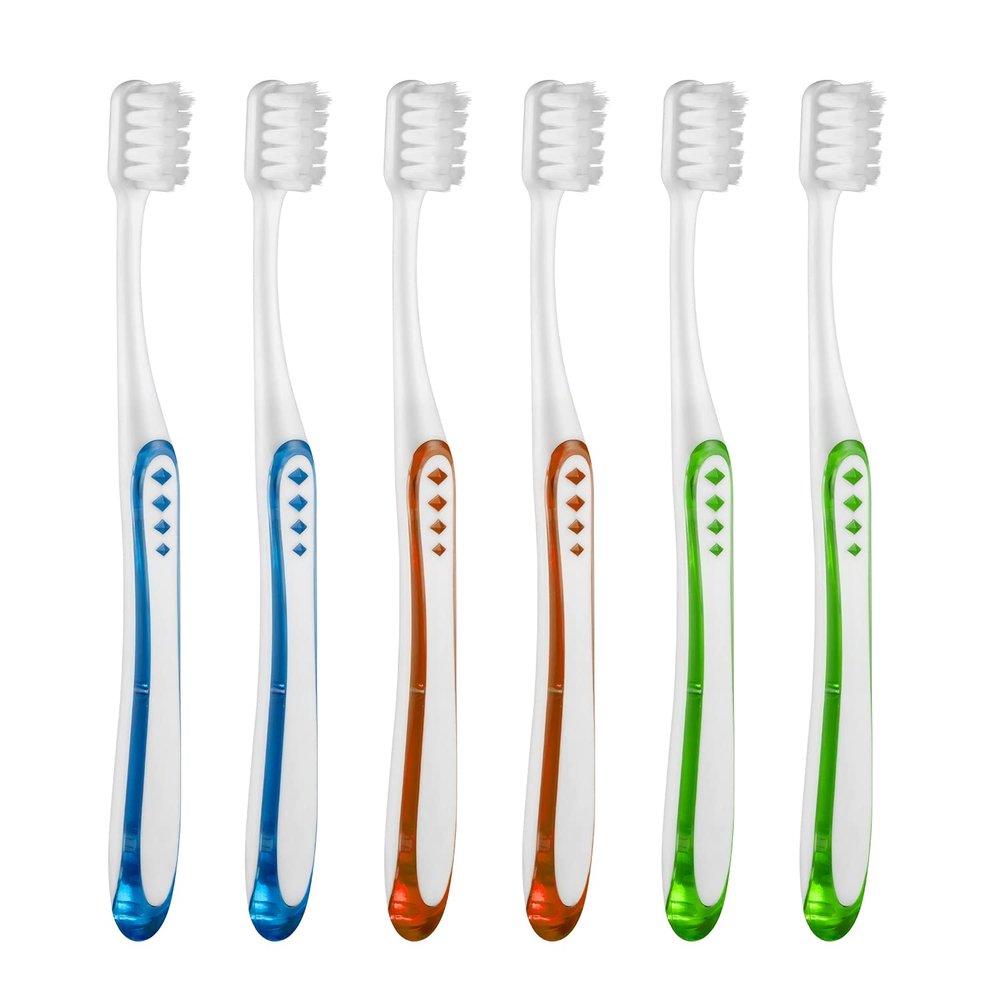 Frekare Extra Soft Toothbrushes for Adults, with 10000 Micro Nano Bristles, for Sensitive Teeth and Gum Recession (Compact Head, 6 Count)