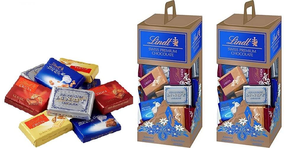 Lindt Chocolate Napolitans Assorted Swiss Premium Chocolates Gift Set 350Gram Pack Of 2 (Switzerland)