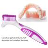 Denture Cleaning Brush Set, 1 Premium Hygiene Denture Cleaner Set Top Denture Cleanser Tool Dual Head Denture Brush for Denture Care view 3