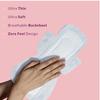 DAES Rash-Free Sanitary Pads - Pack of 36 Without Disposable Cover, Organic Cotton, Toxin-Free, Ultra Thin, Ultra Soft, 4 Wings, Wider Back, Leakage Proof - L Size Pads for a Comfortable and Eco-Friendly Period Experience view 4
