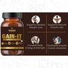 Guduchi  the ayurvedism GAIN-IT Tablets for Fast Weight & Muscle Gain and Bone Strength | For Under weight men and women | 500mg Tablets - 120 Tabs view 3