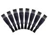 Suleto 8-Piece Shaver Brush Set - Nylon Bristle, Black, Double-Sided, Non-Slip Handle, Multi-Use Cleaning Brushes for Razors, Shavers, Clippers, Trimmers, Household Appliances view 2