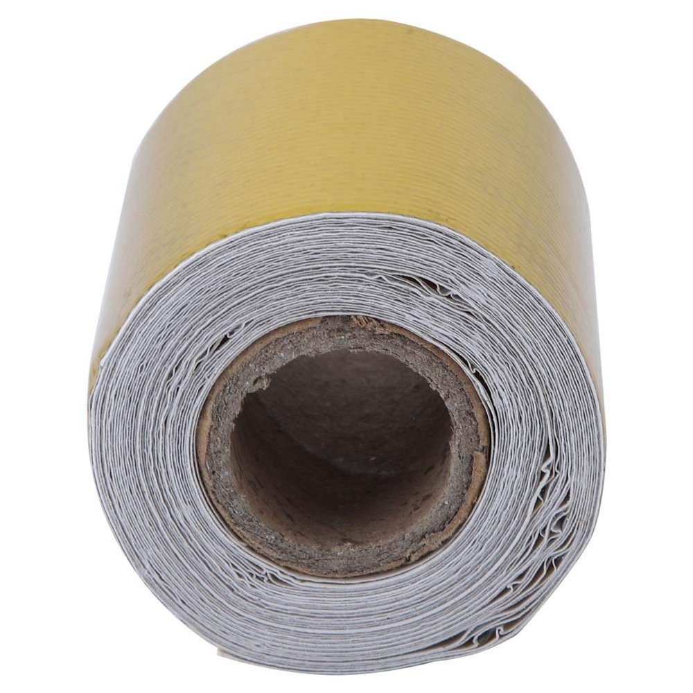 Engines Heat Shield Wrap, Aluminum Foil 5mx5cm Exhuast Adhesive Tape Antiaging for Seat Bottoms for Bulk Heads(Golden 5M*5Cm)