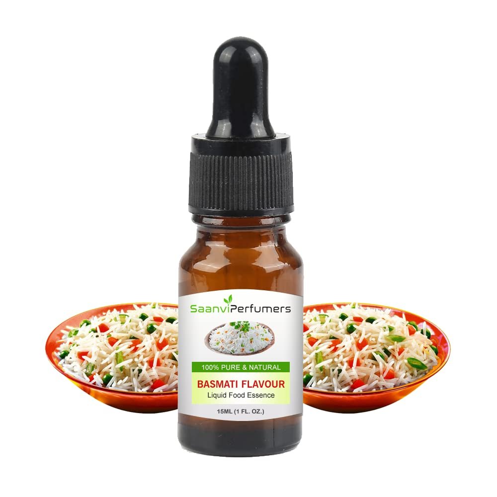 Saanvi Perfumers Basmati Biryani Food Flavour Essence 15ml For Used in Veg and Non Veg Biryani and Others Desserts