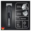 Braun Body Groomer 3 for Men, BG3340, Body Hair Trimmer with SkinShield Technology, Lifetime Sharp Metal Blade, Braun Body Trimmer for Men, Sensitive Comb, Gray/Black view 4