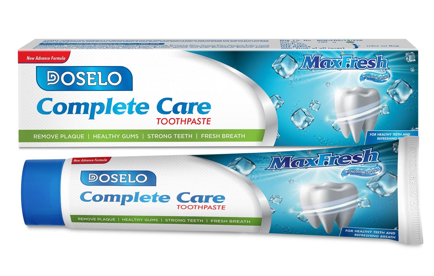 DOSELO COMPLETE CARE TOOTHPASTE FOR HEALTHY AND STORANG THEETH AND REFRESHING BREATH