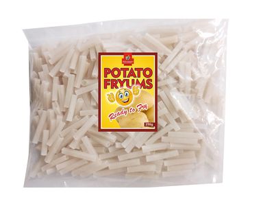 J Organics Deliciously Crunchy Finger Fryums: Vegan, Air Fry, Instant Snacks! Ready-to-Fry Potato Fryums in Pipe Shape - 250g. Enjoy Tasty, Finger-Licking Goodness, Shape May Vary