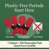 FabPad Reusable Washable Sanitary Cloth Pads Napkins Eco-Friendly Menstrual Hygiene Solutions (Pack of 4,Maxi) view 4