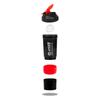 COOL INDIANS AMAGING PROTEIN GYM SHAKER 100% LEAK-PROOF SHAKER BLENDER WITH 2 EXTRA COMPARTMENT, FOR PROTEIN, PRE WORKOUT| SIPPER BOTTLE| SHAKER BOTTLE | BPA FREE (RED) view 3