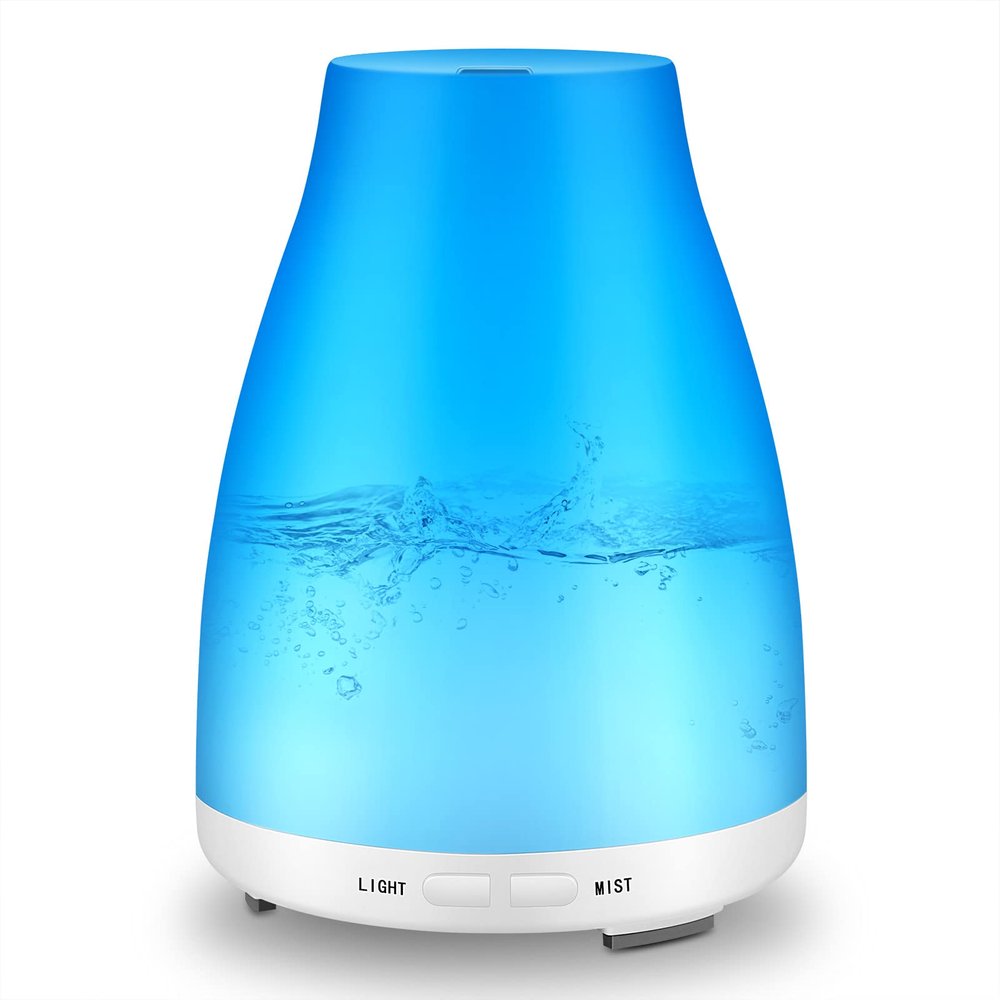 200ml Essential Oil Diffusers for Home Small Room with Soft Light,Fragrance Aromatherapy Diffusers for Essential Oils Waterless Auto Shut Off,Cool Mist Humidifiers Diffuser Bedroom Kid 3 Time Setting