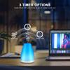 200ml Essential Oil Diffusers for Home Small Room with Soft Light,Fragrance Aromatherapy Diffusers for Essential Oils Waterless Auto Shut Off,Cool Mist Humidifiers Diffuser Bedroom Kid 3 Time Setting view 2