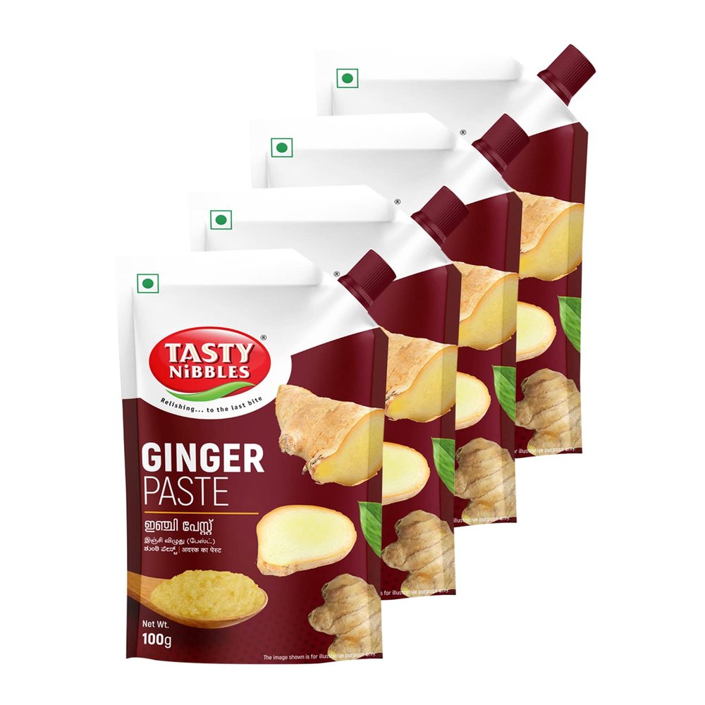Tasty Nibbles Ginger Paste 100g x 4 (Pack of 4)