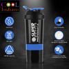COOL INDIANS Gym Shaker Bottle with WHEY Container Bottle 500ML, Shaker Bottle for Protein Shake 100% Leak-Proof Guarantee Protein Shaker|Sipper Bottle, Ideal for Protein, PRE Workout (Blue) view 3