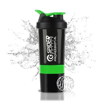 COOL INDIANS Gym Shaker Bottle 500ML, Shaker Bottle for Protein Shake 100% Leak-Proof Guarantee Protein Shaker|Sipper Bottle, Ideal for Protein, PRE Workout Shaker Bottle |BPA Free (Green)