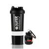 COOL INDIANS Gym Shaker Bottle with WHEY Container Bottle 500ML, Shaker Bottle for Protein Shake 100% Leak-Proof Guarantee Protein Shaker|Sipper Bottle, Ideal for Protein, PRE Workout (White) view 1