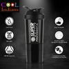 COOL INDIANS Gym Shaker Bottle with WHEY Container Bottle 500ML, Shaker Bottle for Protein Shake 100% Leak-Proof Guarantee Protein Shaker|Sipper Bottle, Ideal for Protein, PRE Workout (Black) view 3