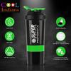 COOL INDIANS Gym Shaker Bottle with WHEY Container Bottle 500ML, Shaker Bottle for Protein Shake 100% Leak-Proof Guarantee Protein Shaker|Sipper Bottle, Ideal for Protein, PRE Workout (Green) view 3