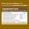 Rooted Active's 7-in-1 Mushroom Complex, Lion's Mane, Reishi, Cordyceps & more, Promotes overall wellbeing, full body detox, increase focus, mental clarity, gut health (60 Caps) view 4
