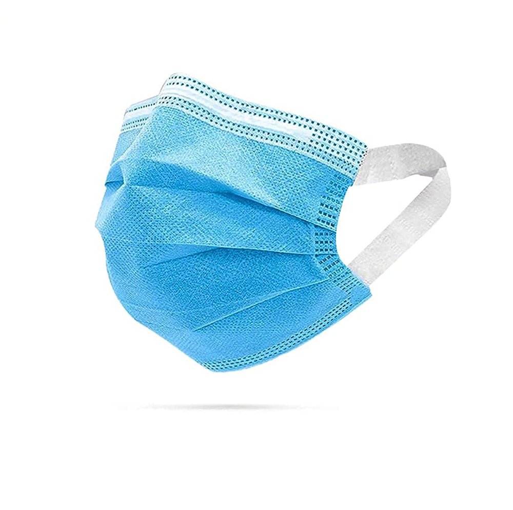 COOL INDIANS 3PLY COMFORT MASK WITH MOST COMFORTABLE EAR LOOP WITH NOSE PIN| 3 LAYERED PROTECTION WITH MELT BLOWN FEBRIC DISPOSABLE SURGICAL MASK WATER RESISTANT| ANTI POLLUTION (250)