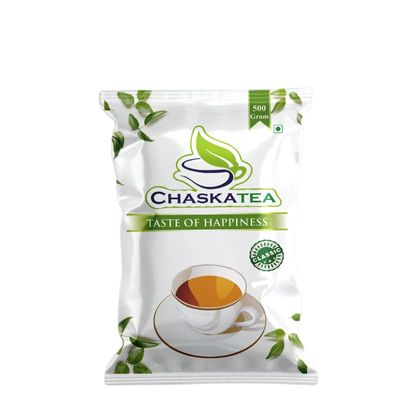 CHASKATEA Classic Natural Tea Powder, Rich in Taste and Aroma, Perfectly Blended Assam Leaves Chai (Net 500g)